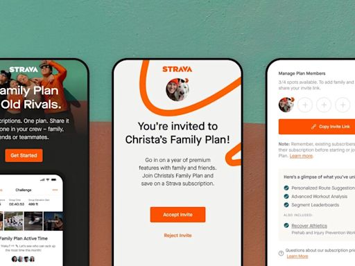 Runs in the family: Strava launches shared annual subscription for runners