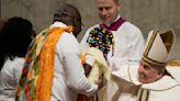 Pope says 'our hearts are in Bethlehem' as he presides over the Christmas Eve Mass in St. Peter's