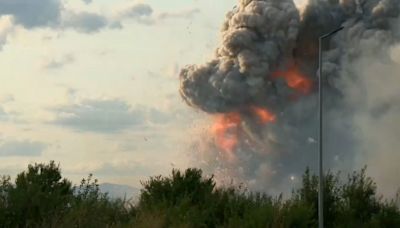Incendio de 13 horas en un almacén de fuegos artificiales en Bulgaria