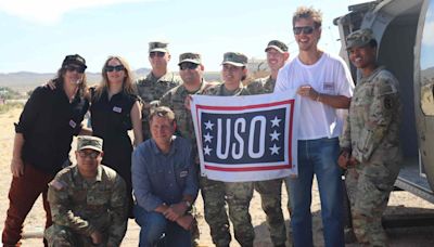 Inside “Bikeriders” Stars Austin Butler, Norman Reedus and Jodie Comer’s USO Army Base Trip