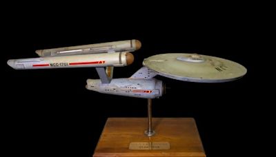 Long-lost first USS Enterprise model is returned to 'Star Trek' creator Gene Roddenberry's son