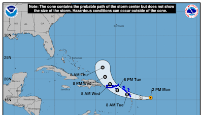 Potential Tropical Cyclone updates from the National Hurricane Center for Monday, Aug 12