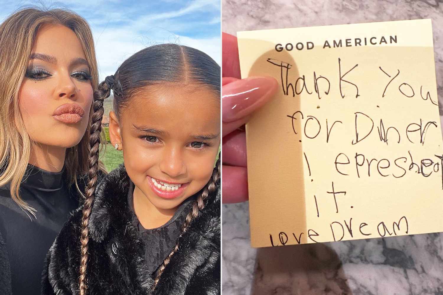 Khloé Kardashian Shares Cute Thank-You Note from Niece Dream, 7: 'I Love Her So'