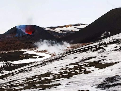 THIS frozen island nation is home to both fire and ice - Times of India