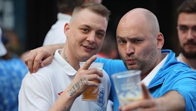 Three Lions supporters nurse hangovers after a night of partying