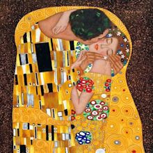 Gustav Klimt, The Kiss - Hand Painted Oil Painting on Canvas