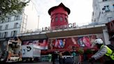 Blades fall off Moulin Rouge windmill in Paris