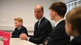 Prince William shares Charlotte’s favourite joke during surprise school visit