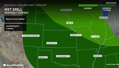 Central US to receive welcome break from widespread severe weather but not from rain