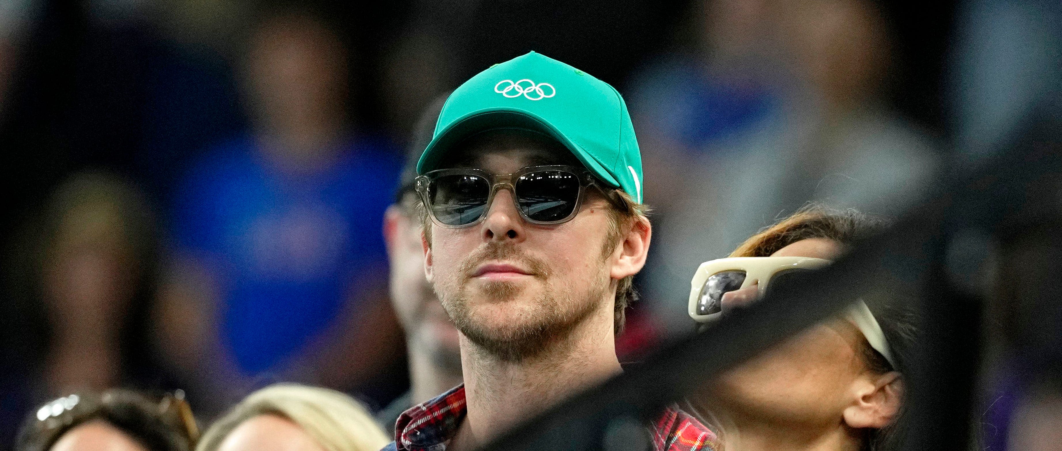 Fans had so many jokes for Ryan Gosling wearing a generic Olympics hat at gymnastics finals