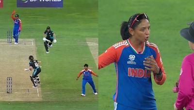 Video: Controversial Moment As Umpires Give Dead Ball After Harmanpreet Kaur Runs Out Amelia Kerr In Women's T20 WC 2024...