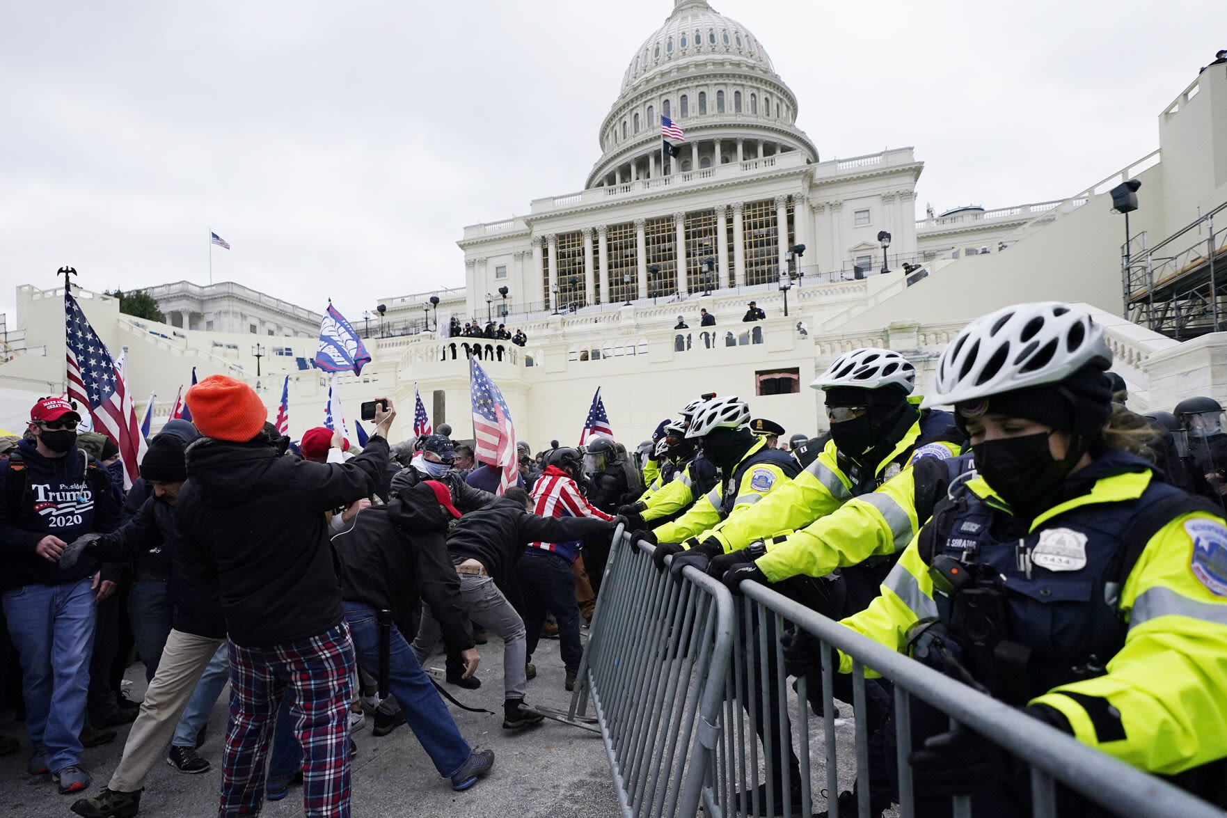 One man was a Capitol Police officer. The other rioted on 1/6. They're both running for Congress