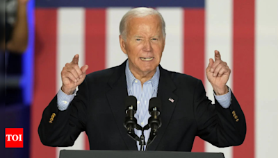 Defiant Biden tells party he will not quit as support continues to wane - Times of India