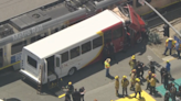 55 injured in bus collision with train in Los Angeles near USC