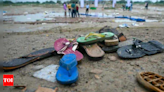 Scattered slippers, shoes tell tragic tales | Lucknow News - Times of India