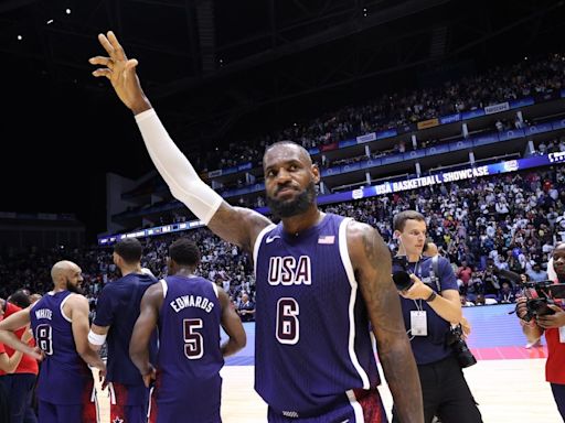 LeBron saves the day as Team USA avoids upset vs South Sudan in Olympic exhibition