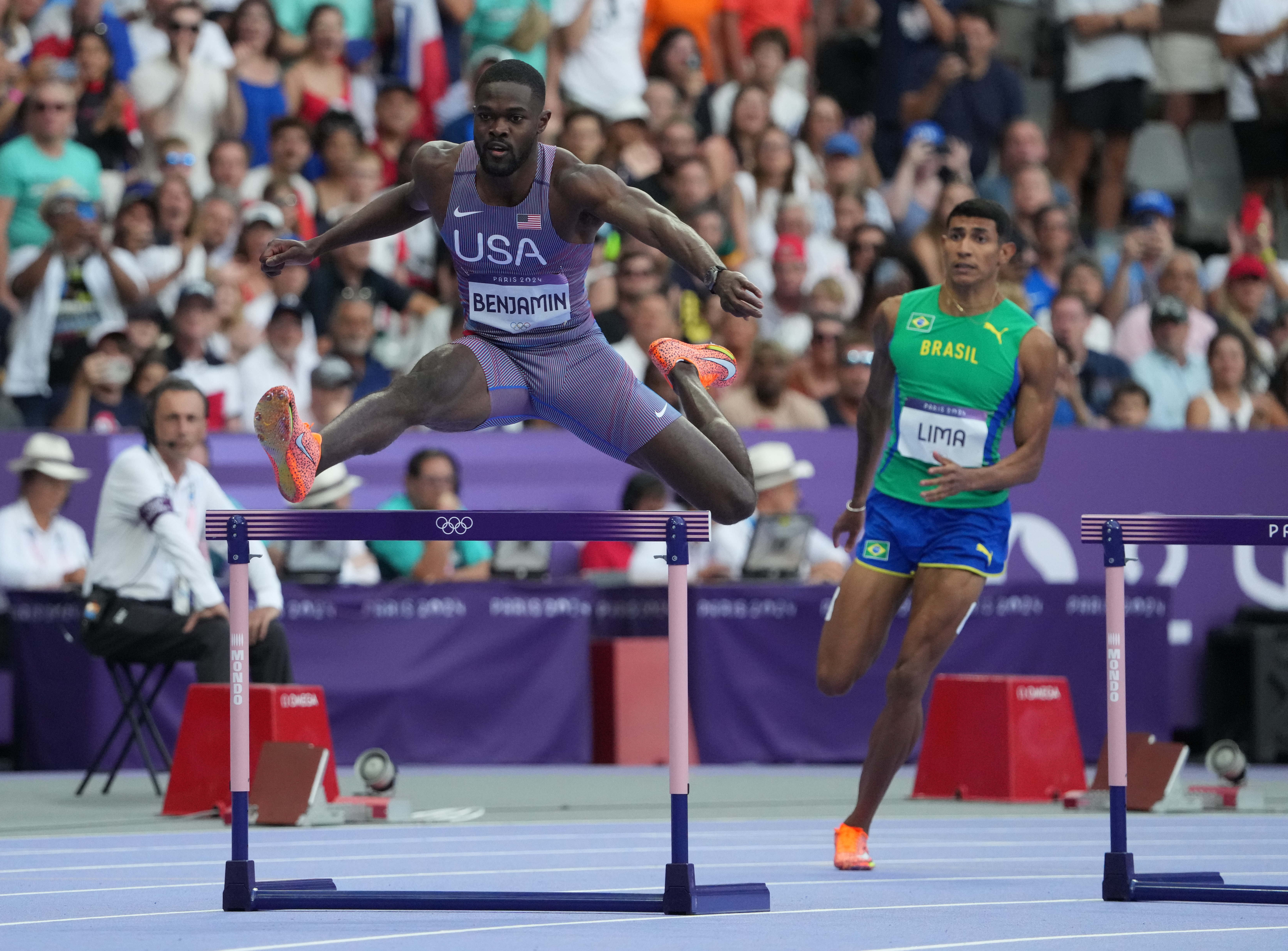 Mount Vernon's Rai Benjamin wins semifinals, advances to Olympics 400-meter hurdles finals