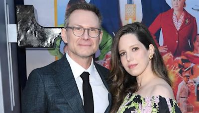 Christian Slater and Wife Brittany Reveal They're Expecting Second Baby Together as They Walk L.A. Red Carpet