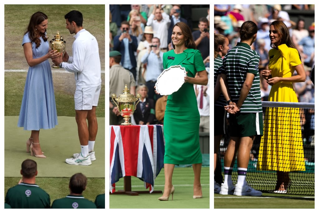 Kate Middleton's Classic Shoes and Dresses at Wimbledon PHOTOS