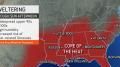 Extreme heat that has been roasting Texas forecast to shift into Southeast
