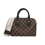 Louis Vuitton Speedy 20 手提斜背二用波士頓包(N40489-咖)