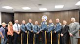 Newton swears in three new officers, one special, and promotes sergeant