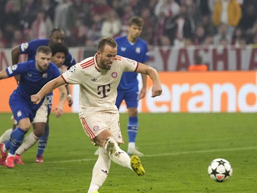 Harry Kane scores four goals in Bayern’s 9-2 rout of Zagreb and breaks a record that Wayne Rooney held