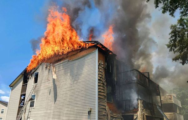Four-alarm fire causes heavy damage to Salisbury apartment complex