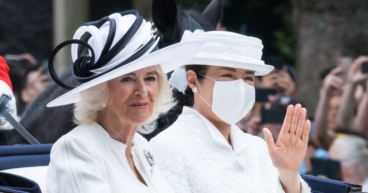 Camilla receives stunning handbag on Japanese state visit