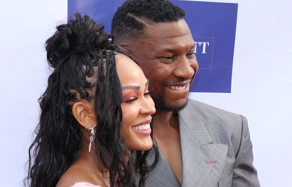 Jonathan Majors and Meagan Good make their first public appearance since his sentencing