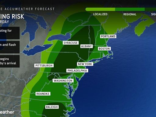 Tropical Storm Debby to turn northward, drench northeastern US