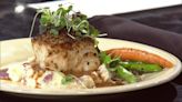 Herb crusted sea bass recipe with an umami broth