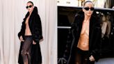 Katy Perry In A Black Fur Trench Coat And Tights Had Other Plans For A European Summer