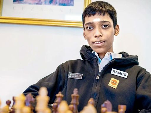 Praggnanandhaa holds Caruana