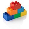 These are classic building blocks that fit together using interlocking mechanisms, allowing children to construct a wide range of structures.