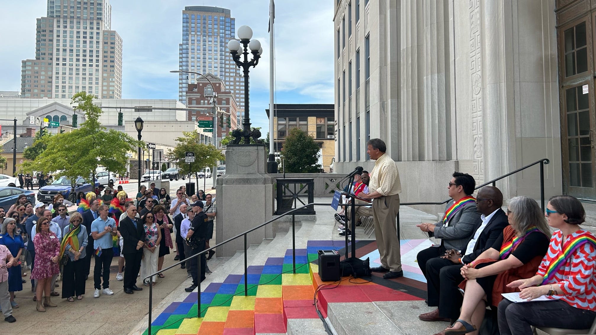 Westchester doctors honored at Pride flag-raising ceremony: 'We deserve no less'