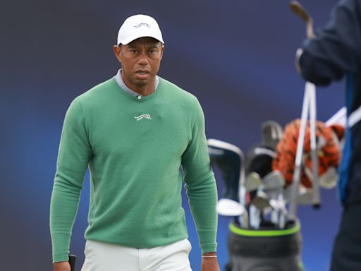 British Open: Tiger Woods plays 18-hole practice round at Royal Troon ahead of return