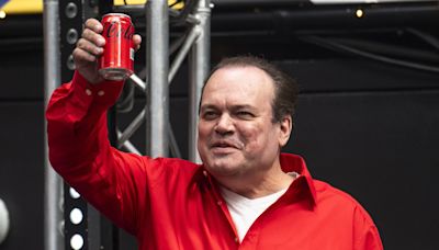 Shaun Williamson shows off Sweet Caroline vocals at Wembley Euros event