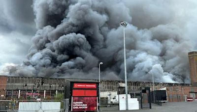 Firefighters remain at scene of major Newry fire