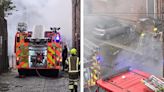 Firefighters tackle skip blaze near Dundee nightclub