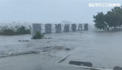 濁水溪暴漲災情！順風飛行場慘遭溪水淹沒…飛機跑道淹成一片汪洋