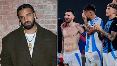 La Selección argentina dejó en ridículo a Drake tras perder una apuesta de 300.000 dólares