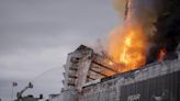 Fire engulfs Denmark's old stock exchange building