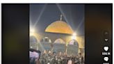 Video of crowd chanting at Al-Aqsa mosque predates Iran’s attack on Israel