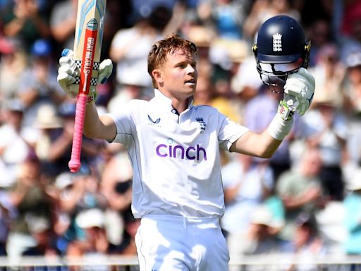 Ollie Pope's century helps England reach 416 on 1st day of 2nd Test vs West Indies