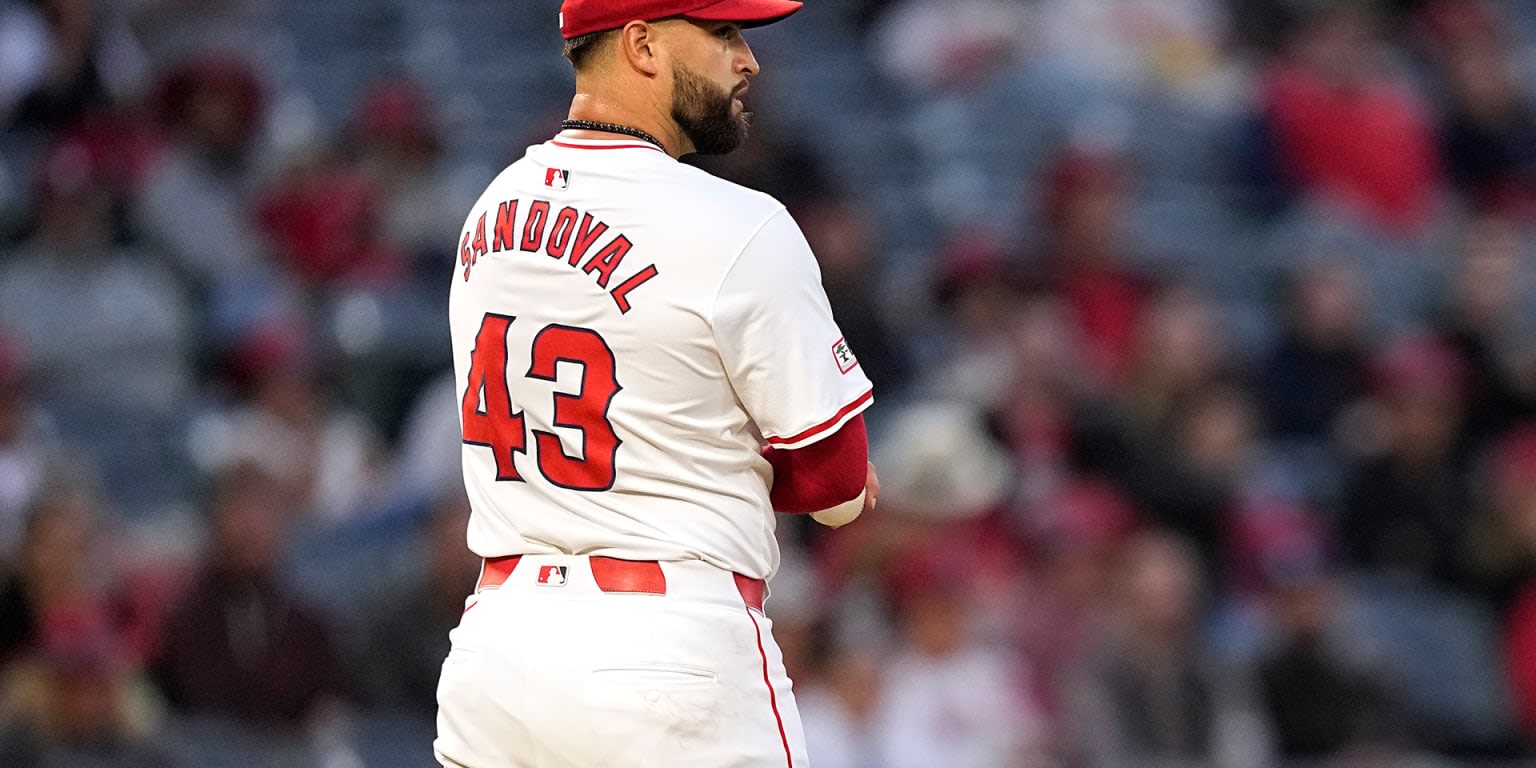 Sandoval hit hard in Halos' tough loss to Cleveland