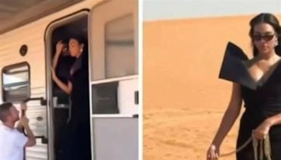 Ronaldo's Girlfriend Spotted Having Photoshoot in Saudi!