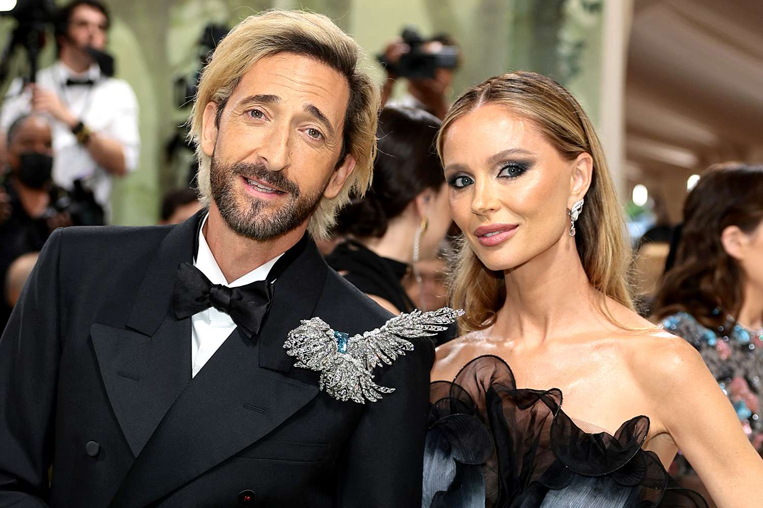 Adrien Brody Goes Blonde, Matching with Girlfriend Georgina Chapman at 2024 Met Gala