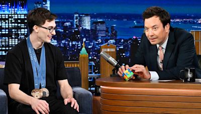 Olympic Gymnast Stephen Nedoroscik Wows Jimmy Fallon with His Impressive Rubik's Cube Skills — Watch!