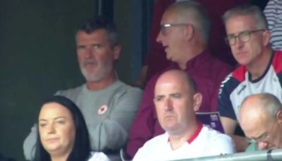 Watch Roy Keane's reaction to being shown on Croke Park big screen